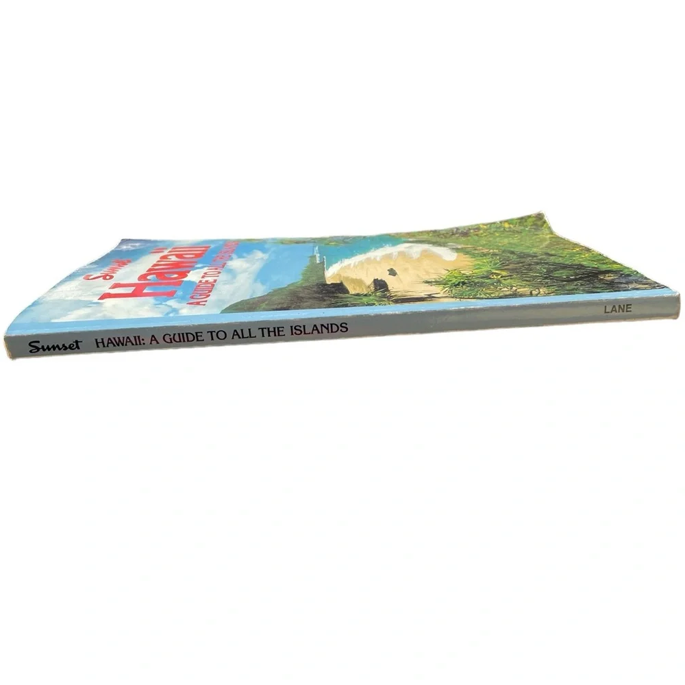 Sunset Hawaii A Guide to All the Islands softcover Vintage 1988 Guidebook